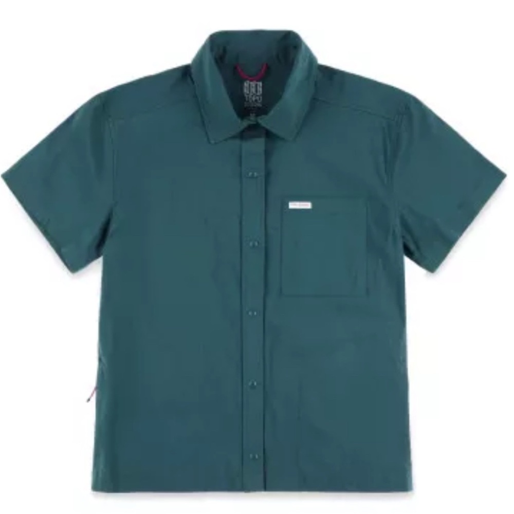 Topo Designs Women’s Global Shirt S/S Pond Blue Size Large